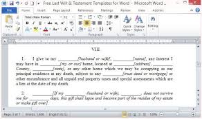 You have to select an executor under the terms of your last will & testament. Free Last Will And Testament Template For Word