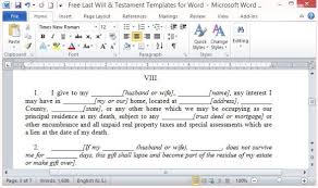 Ontario canada free printable printable last will and testament forms ontario. Free Last Will And Testament Template For Word
