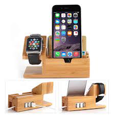 Why powerstate out charges the the freedom of one charging dock. Wooden Charging Dock Station Multi Function For Mobile Phone Holder Stand Bamboo Charger Stand Base For Apple Watch Ipad Iphone Phone Holders Stands Aliexpress