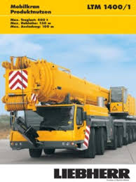 Liebherr Ltm 1400 1 Specifications Cranemarket