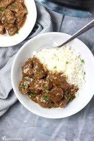 When the butter is melted, brown the meat in batches for about 5 minutes per batch until all the meat is browned—do not crowd the pot. Instant Pot Beef Tips Pressure Cooker Beef Tips Recipe Vibes