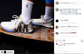 Gabby williams of the chicago sky dribbles up court in the first half against the connecticut sun during game one of their first round playoff at feld entertainment center in palmetto, fla., on. Vanessa Bryant Proudly Shows Off Gabby Williams Basketball Shoes Featuring A Portrait Of Gigi Bryant