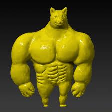 Doge refers to an internet meme that pairs pictures of shiba inu dogs, particularly one named kabosu, with captions depicting the dog's internal monologue. Download Stl File Swole Doge Meme 3d Printing Object Cults