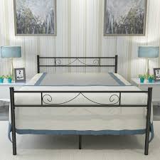That last part is very important. Amazon Com Haageep 18 Inch Queen Bed Frame With Headboard And Footboard No Box Spring Needed Metal Platform Raised Steel Bedframe Storage Kitchen Dining