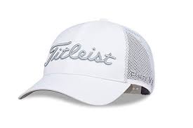 Amazon Com Titleist Men S Tour Performance Mesh Golf Hat White Grey Sports Outdoors Golf Hats Hats Golf Fashion