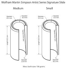 Wolfram Martin Simpson Artist Series Signature Guitar Slide Small Size