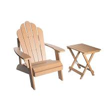 Floor to top of seat (front) 16.5″. Natural Wood Adirondack Chair And Table 2 Pc Set Kirklands
