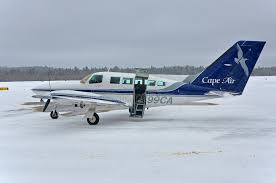 Cape Air Cessna 402 At Adirondack Airport Ny Usa Editorial