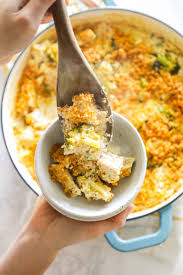 One Pot Chicken Rice And Broccoli Alfredo Casserole With Homemade Alfredo Sauce Live Simply Recipe Real Food Recipes One Pot Chicken Alfredo Sauce