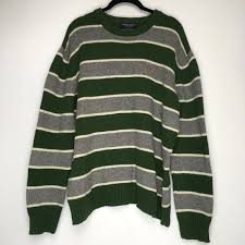 1.0 out of 5 stars 2. American Eagle Outfitters Sweaters Ae Mens Large Rugby Stripe Wool Sweater Green Gray Poshmark