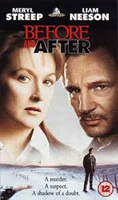 Amazon.com: Before and After [VHS] : Meryl Streep, Liam Neeson, Edward  Furlong, Julia Weldon, Alfred Molina, Daniel von Bargen, John Heard, Ann  Magnuson, Alison Folland, Kaiulani Lee, Larry Pine, Ellen Lancaster, Barbet