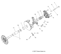 Details About Drive Clutch Polaris Rzr 2008 2009 800 Efi Part 1322743 Oem New