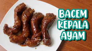 Menjelang di angkat masukkan gula merah yang telah dicincang kecil2, setelah air nya menyerap angkat dan goreng kepala ayam. Resep Bacem Kepala Ayam Tanpa Air Kelapa Tanpa Minyak Tanpa Digoreng Youtube