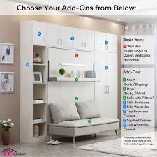 Modern living spaces are compact and efficient, which means that every piece of. Shelf Detached Sofa Super Single Vertical Hidden Wall Bed Space Saving Foldable Murphy Bed Ssv 101d