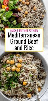 Mediterranean Ground Beef And Rice Recipe In 2021 Recipes Chicken And Beef Recipe Mediterranean Recipes