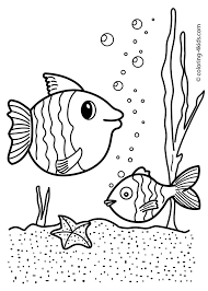 Are there any free coloring pages for kids? Fish Nature Coloring Page For Kids Printable Free Monster Coloring Pages Coloring Pages Nature Valentine Coloring Pages