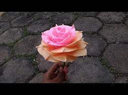 Diy Felt Rose Two Color Gradation Cara Membuat Bunga Mawar Flanel Dua Warna Gradasi Youtube Mawar Flanel Bunga Kain Tenun Gambar Bunga