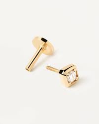 Diamonds and gold Amelie Single Earring - PDPAOLA
