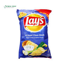 Keep folding down till you reach the chips. Lay S Wavy Potato Chips Bag 56g Sour Cream Onion Flavour Wholesale Exporter Fmcg Viet