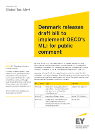 Denmark releases draft bill to implement OECD's MLI for public comment