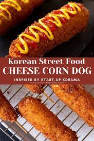 Korean Cheese Corn Dog Two Plaid Aprons Recipe In 2021 Cheese Corn Dog Recipe Food Hot Dog Recipes