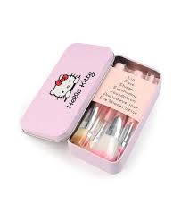 o kitty mini pink makeup brush set