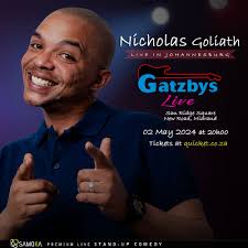 Book tickets for Nicholas Goliath LIVE in Johannesburg at Gatzbys LIVE,  Midrand 02 May 2024