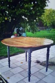 table ronde refaite et peinte round table restored table ronde bois relooking meuble mobilier de salon