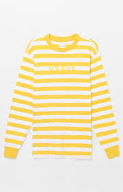 Black And Yellow Striped Long Sleeve Shirt Guess Palm Stripe Long Sleeve T Shirt At Pacsun Com Striped Long Sleeve Guess Clothing Guess Shirt
