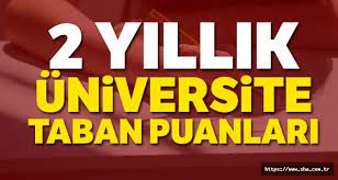 Anasayfa>2 yıllık bölümler taban puanları. 2 Yillik Universite Taban Puanlari 2019 2020