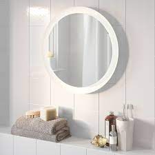 Ikornnes table mirror, ash wall vanity scandinavian ikea folding. Storjorm Mirror With Built In Light White 18 1 2 Ikea