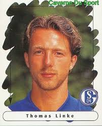 185 THOMAS LINKE GERMANY FC SCHALKE 04 STICKER FUSSBALL 1996 PANINI
