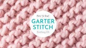 See more ideas about garter stitch, knitting patterns, knitting. The Garter Stitch Pattern How To Knit For Absolute Beginners Knitting 101 Step 4 Of 7 Youtube