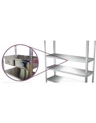 Find your perfect open shelving kitchen units online here! Complete Modular Storage Shelves Thickness 1 5 Mm Inox Rvs For Food Industry