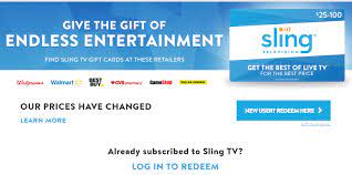 Check spelling or type a new query. Sign Up With A Gift Card Sling Tv Help
