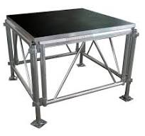 Escenario modular portátil ajustable en altura de aluminio de alta calidad