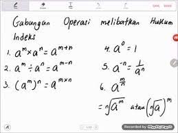 Tingkatan 2 the following formulae may be helpful in answering the questions. Bab 1 Matematik Tingkatan 3 2019 Penyelesaian Masalah Melibatkan Hukum Indeks Youtube