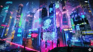 If you're looking for the best city wallpaper then wallpapertag is the place to be. Colorful Neon City 4k Hd Artist 4k Wallpapers Images Backgrounds Photos And Pictures