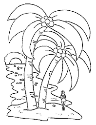 Use these images to quickly print coloring pages. A Big Coconut Tree Coloring Page Tree Coloring Page Coconut Tree Drawing Palm Tree Drawing