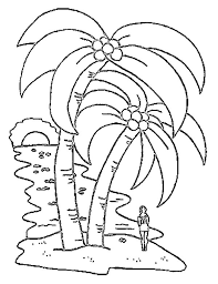 I used staedtler ( noris club) water colour pencil in this drawing. A Big Coconut Tree Coloring Page Tree Coloring Page Coconut Tree Drawing Palm Tree Drawing