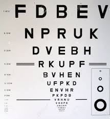 Letters And Characters On An Eye Chart