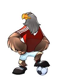 Benfica Football Mascot Eagle Cartoon Mascot Football Illustration