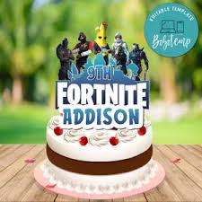Beautiful themed chip bag templates. Editable Fortnite Game Birthday Invitations Template Diy