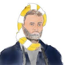 Hugh Dennis Taskmaster Giant Banana Greeting Card