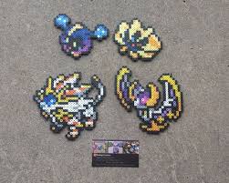Sun And Moon Legendaries Pokemon Perler Bead Sprites Pokemon Bead Perler Bead Art Pokemon Perler Beads