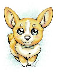 Cutie Corgi By Sipporah Art And Illustration Puppy Drawing Anime Puppy Cute Drawings
