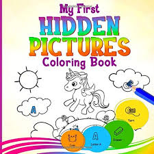 Remember to share printable hidden picture coloring pages with stumbleupon or other social media, if you fascination with this wallpapers. My First Hidden Pictures Coloring Book Search Find Picture Puzzles Workbook For Toddler Kids Ages 3 5 Years Old Preschool To Kindergarten Unicorn Cute Animals More Clever Kids Lab
