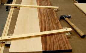 When you turn these flat sawn pieces up on end, you get quarter sawn material in the direction of clamping force! Homemade Clamps To Glue Wood Panels By Oldrusty Lumberjocks Com Woodworking Community