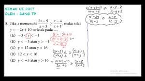 We did not find results for: Pembahasan Soal Simak Ui 2017 Matematika Dasar No 5 Youtube