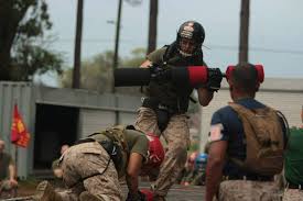 Recruit Ron Dickinson stands...